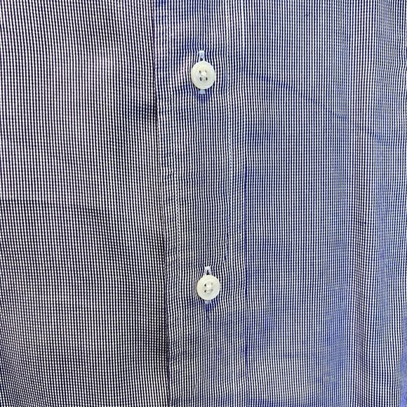 Ralph‎ Lauren Mens Shirt Purple Check Yarmouth 15.5/33 Long Sleeve Button Down - Picture 4 of 5